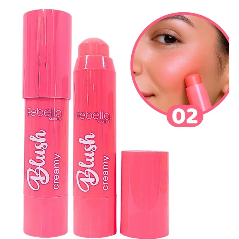 BLUSH BASTÃO STICK CREAMY COR 02 - FEBELLA