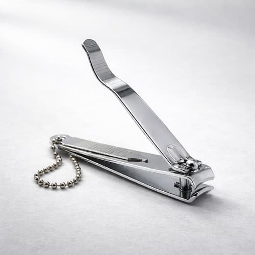 Cortador Alicate De Unha Grande Aço Cromado Profissional Premium C/ Lixa Manicure Pedicure
