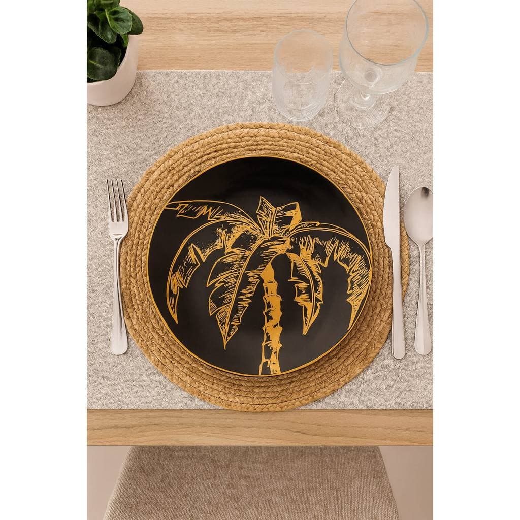 PRATO RASO CONCEPT PRETO 28cm- CERAMICA SCALLA