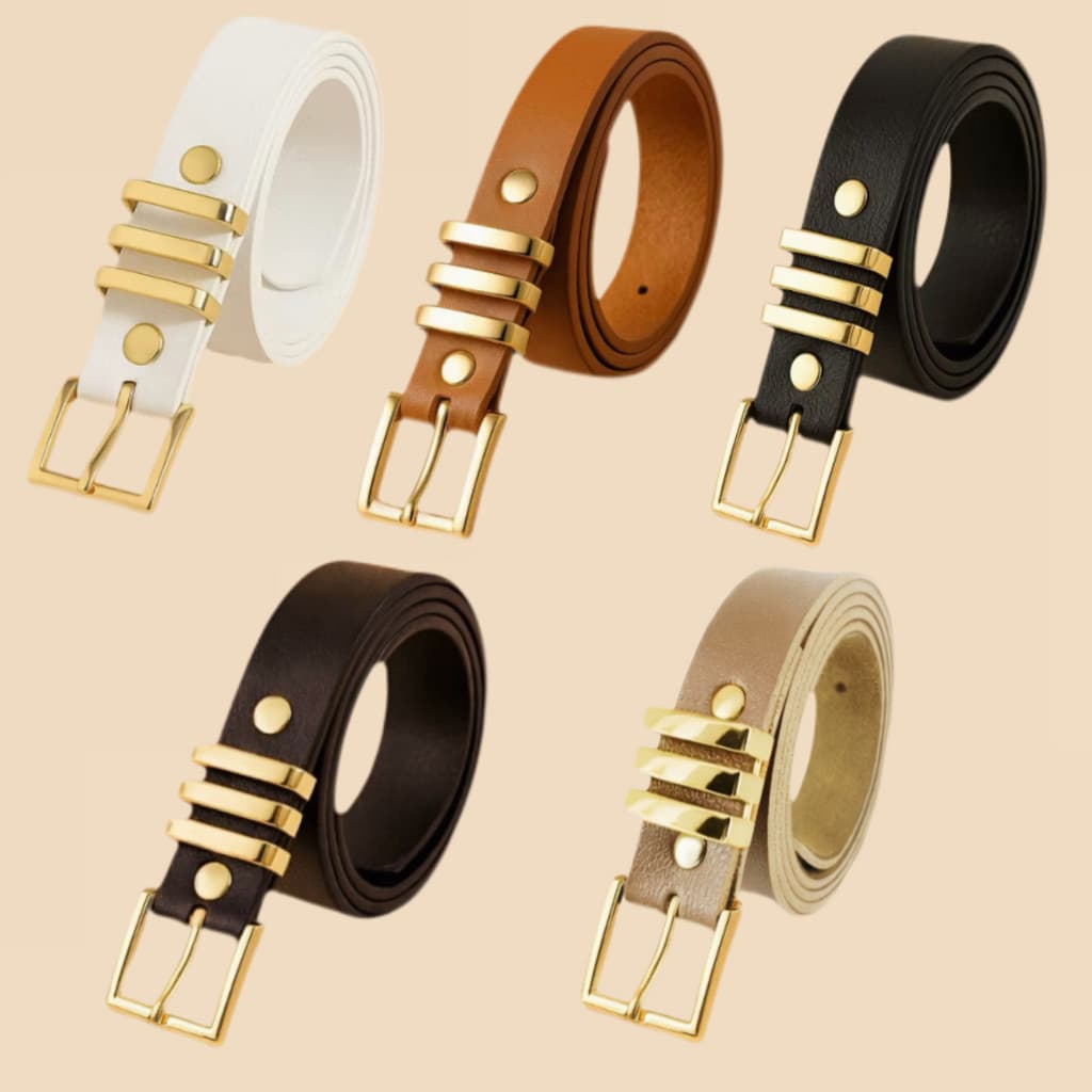 Cinto Feminino Ultrafino 1,5 cm – Ajustável 107 cm | Elegante e Confortável