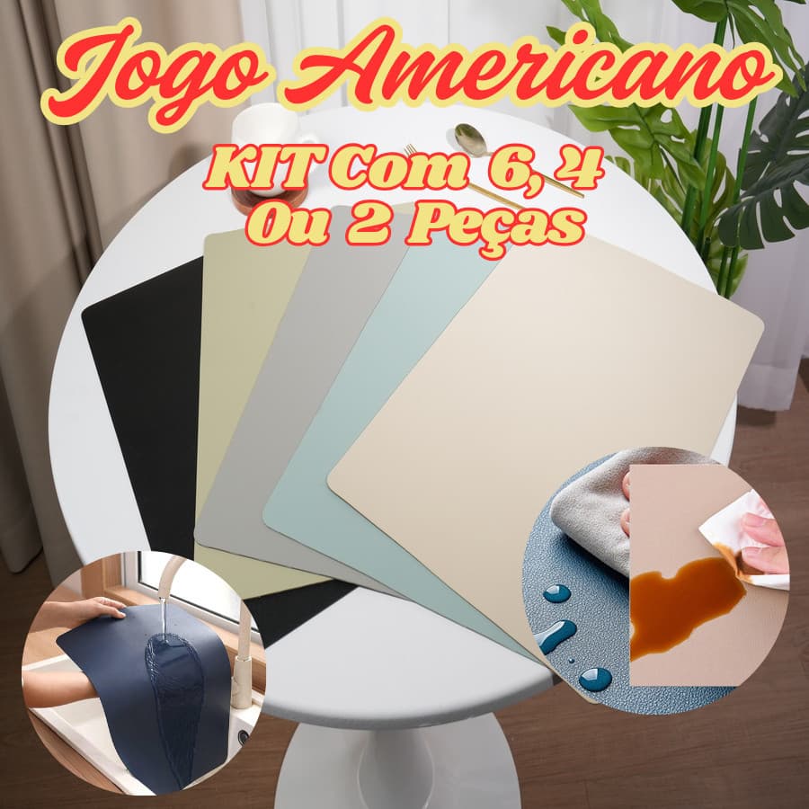 Jogo Americano Descanso De Mesa Jantar