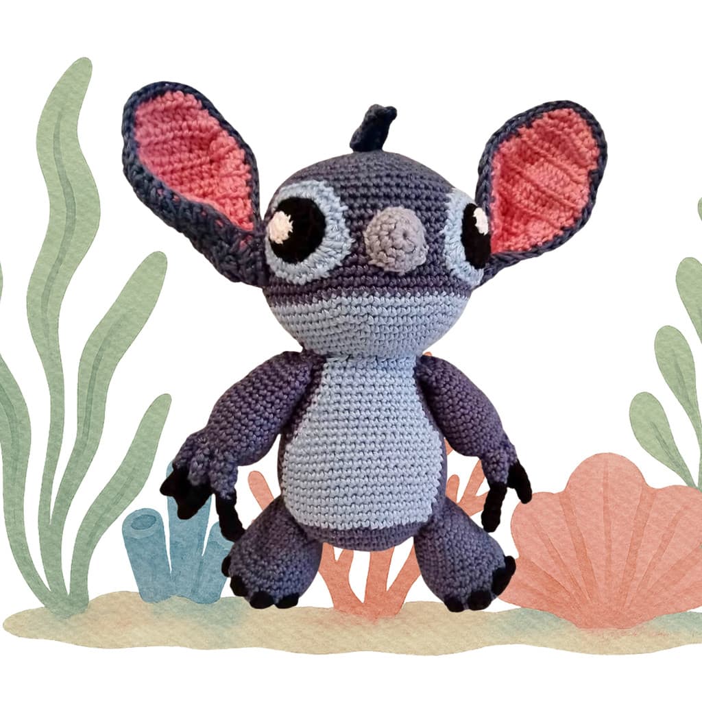 Boneco Amigurumi em Crochê 100% Algodão