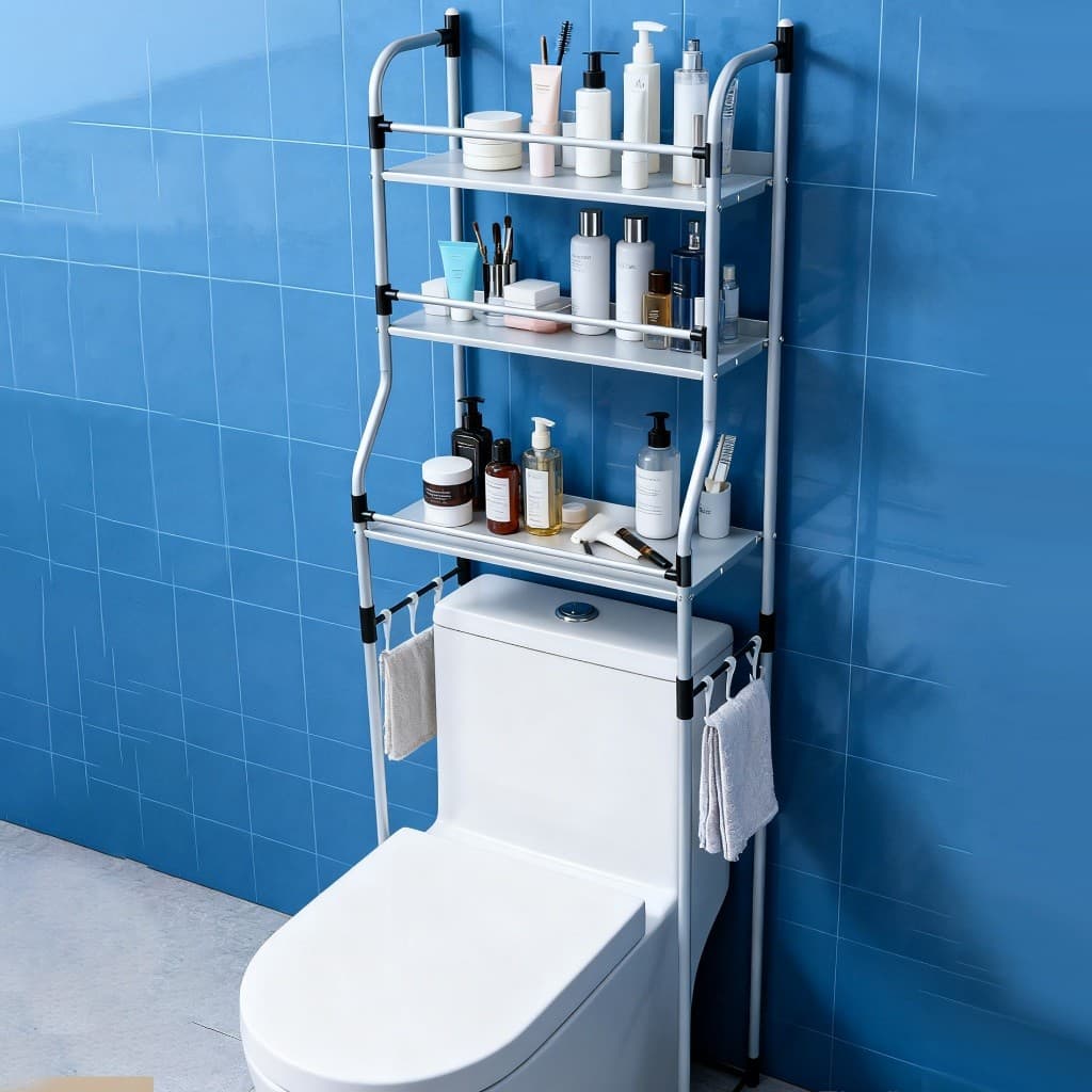 Prateleira Rack para Banheiro Com Prateleiras Resistentes Organizadoras Para Organização
