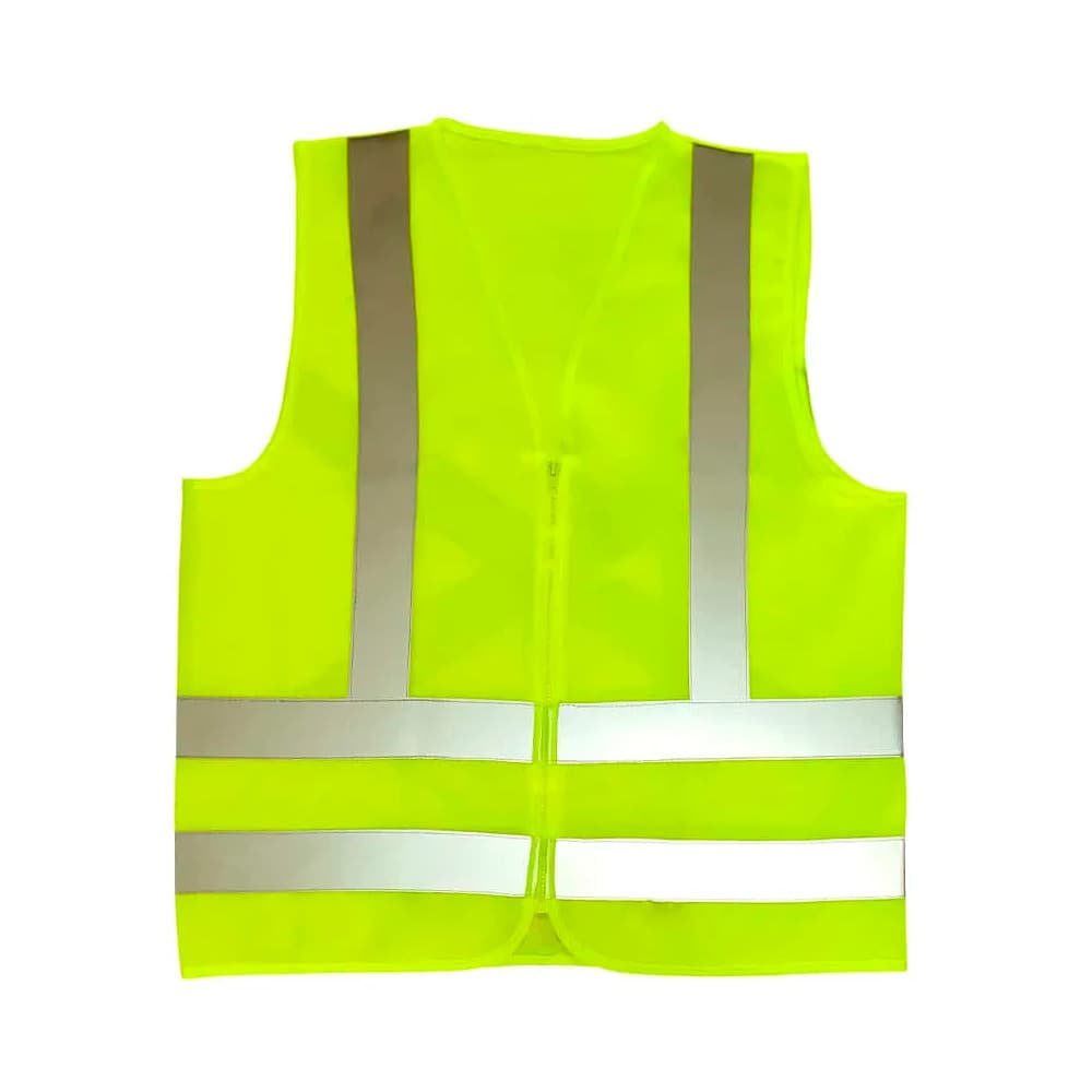 Colete Refletivo Amarelo Handex Sem Bolso Com Faixa De Segurança Alta Visibilidade Obra Logística