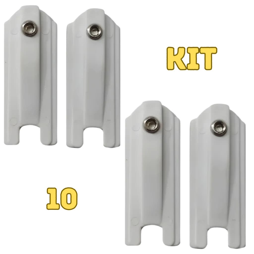 Kit 10 Guia Deslizante Linha Suprema Porta Janela Esquadria