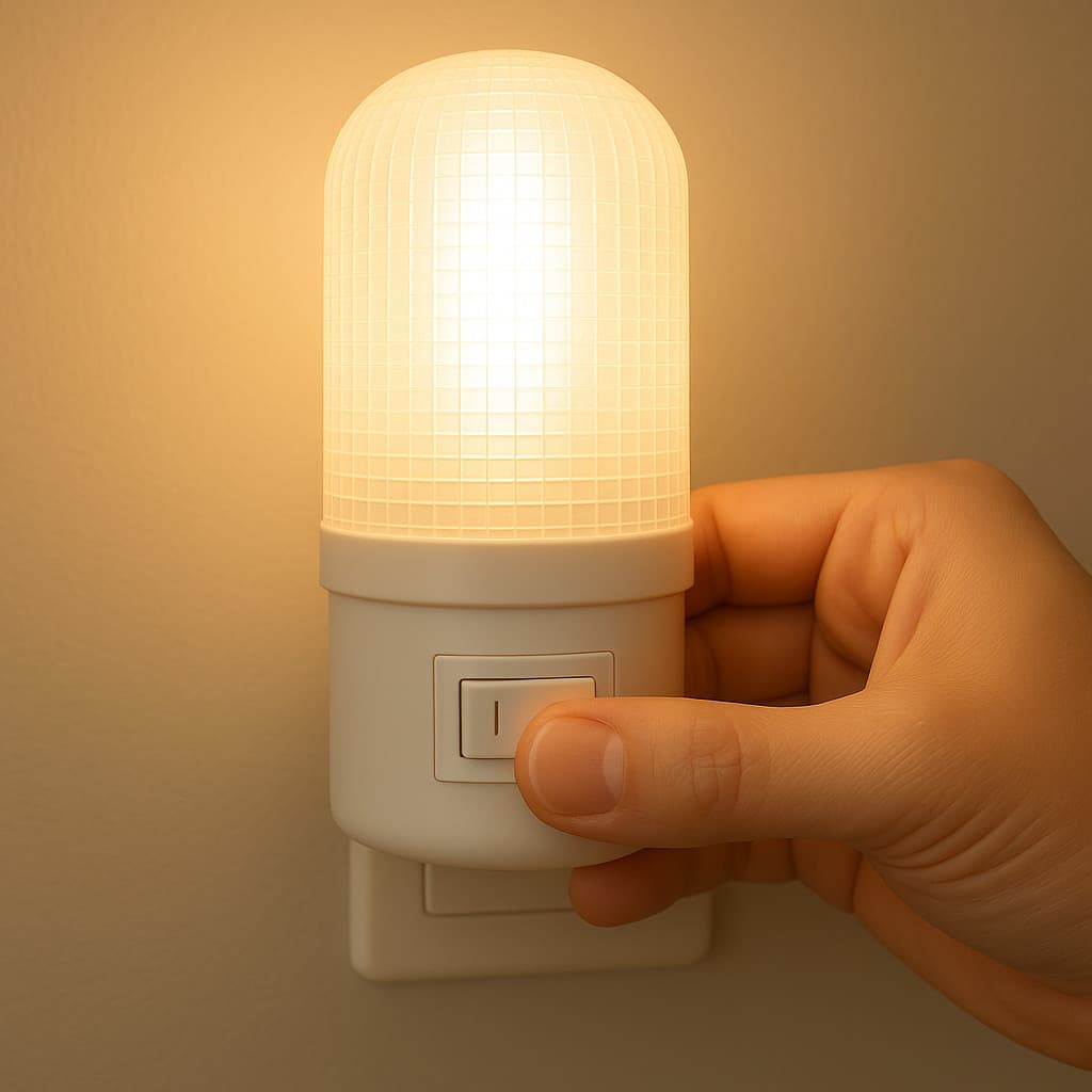 Kit 2 Abajur de Parede Luminária de Tomada Sem Fio Quarto Escritório Luz Suave LED Lâmpada Berço