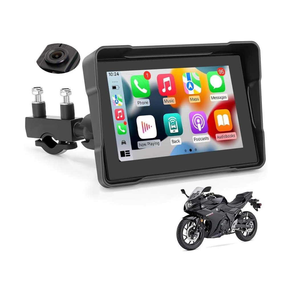 Central Multimidia Moto Carplay Android Auto Camera 1080p