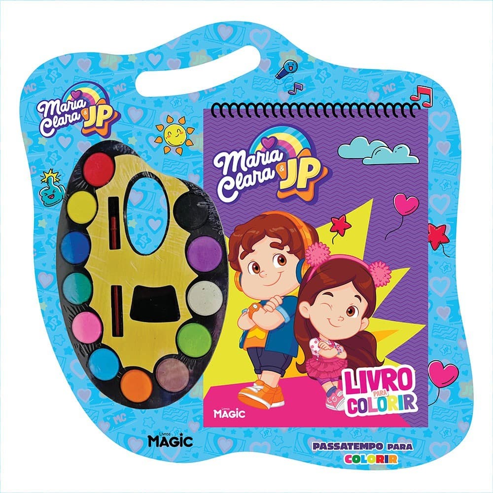 Livro Maria Clara e JP - Passatempo para Colorir