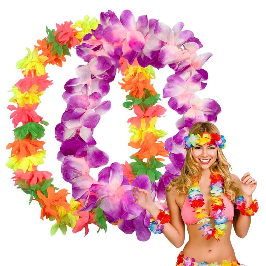 Colar Havaiano Colorido Fantasia Festa Balada - Cod Col001
