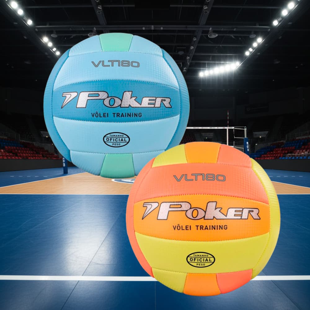 Bola De Vôlei Poker Training Voleibol Quadra PVC Soft VLT180