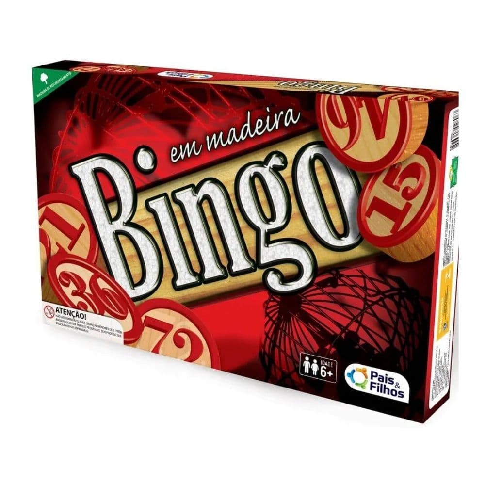 Jogo Bingo Show Madeira 48 Cartelas Pais &amp; Filhos