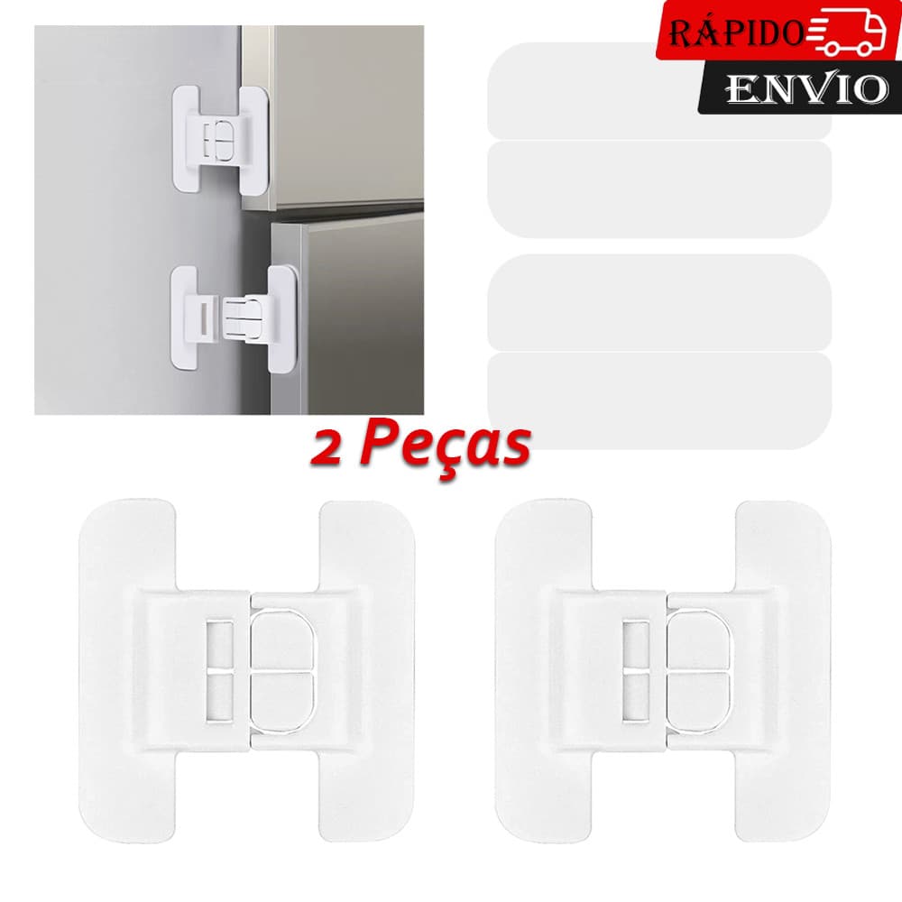 2 fechaduras de armário à prova de crianças para geladeira porta gaveta freezer forno armário caixa trava de geladeira