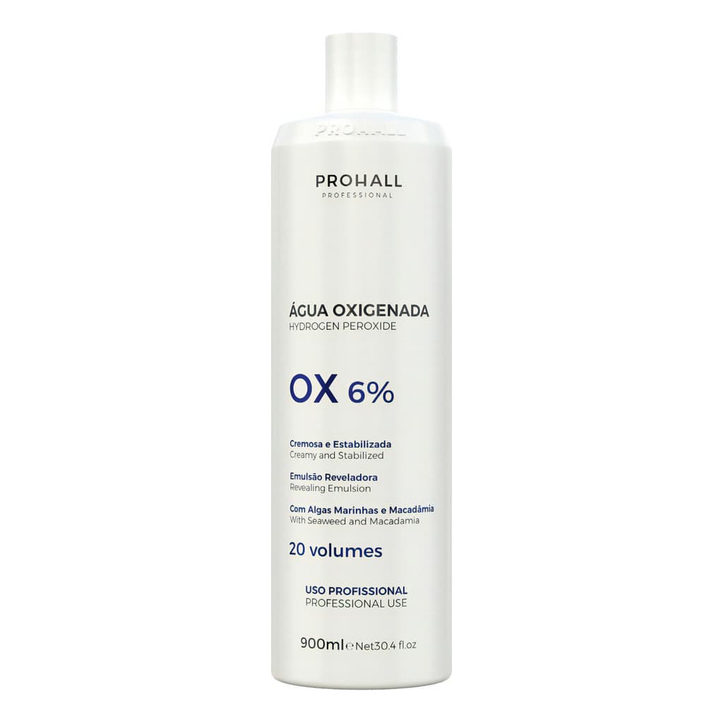 Prohall Água Oxigenada Ox 20 Vol. Cream 900ml
