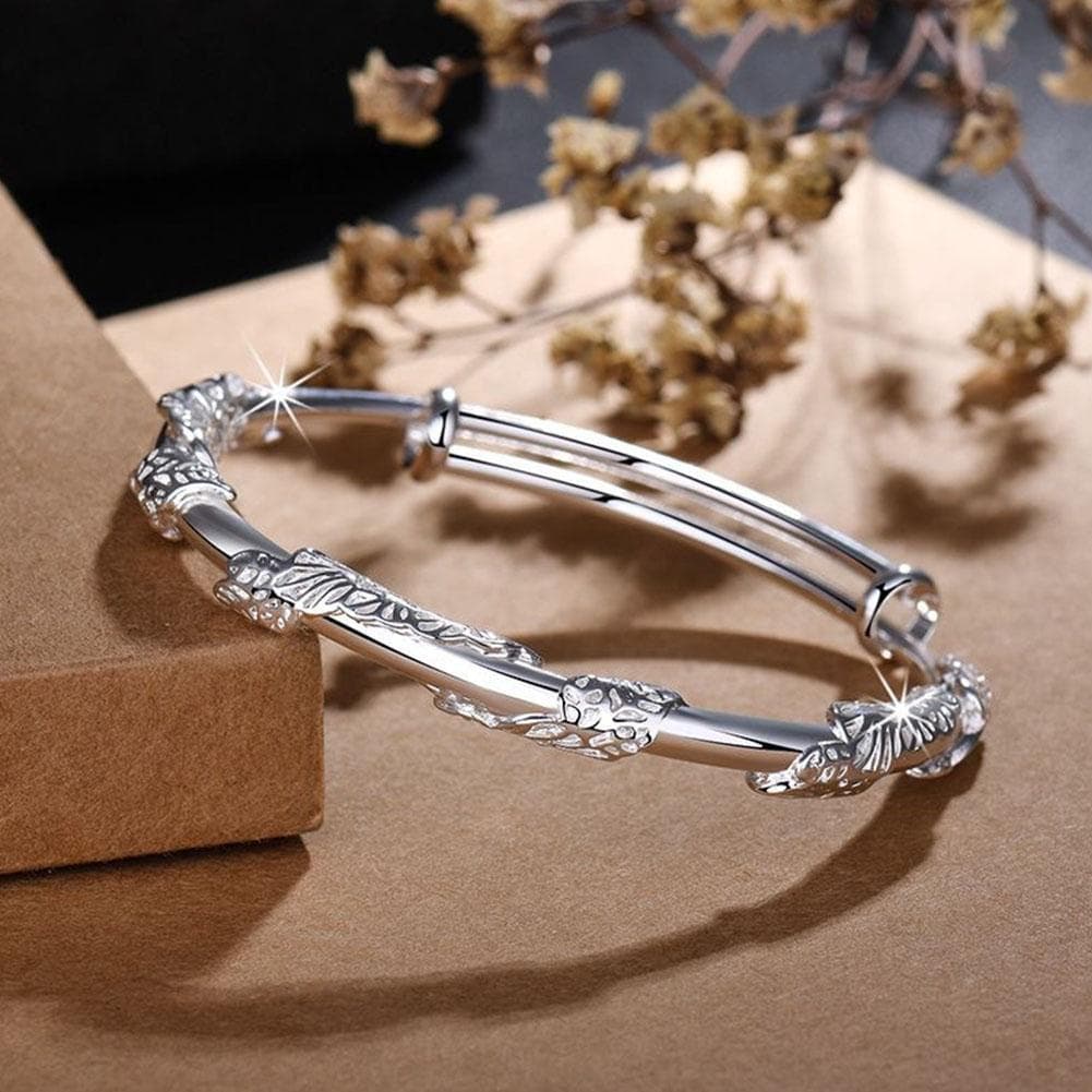 Pulseira Florescente Feminina Sólida Modelos Jovens Nicho Estilo Antigo Push-pull Design X4F1