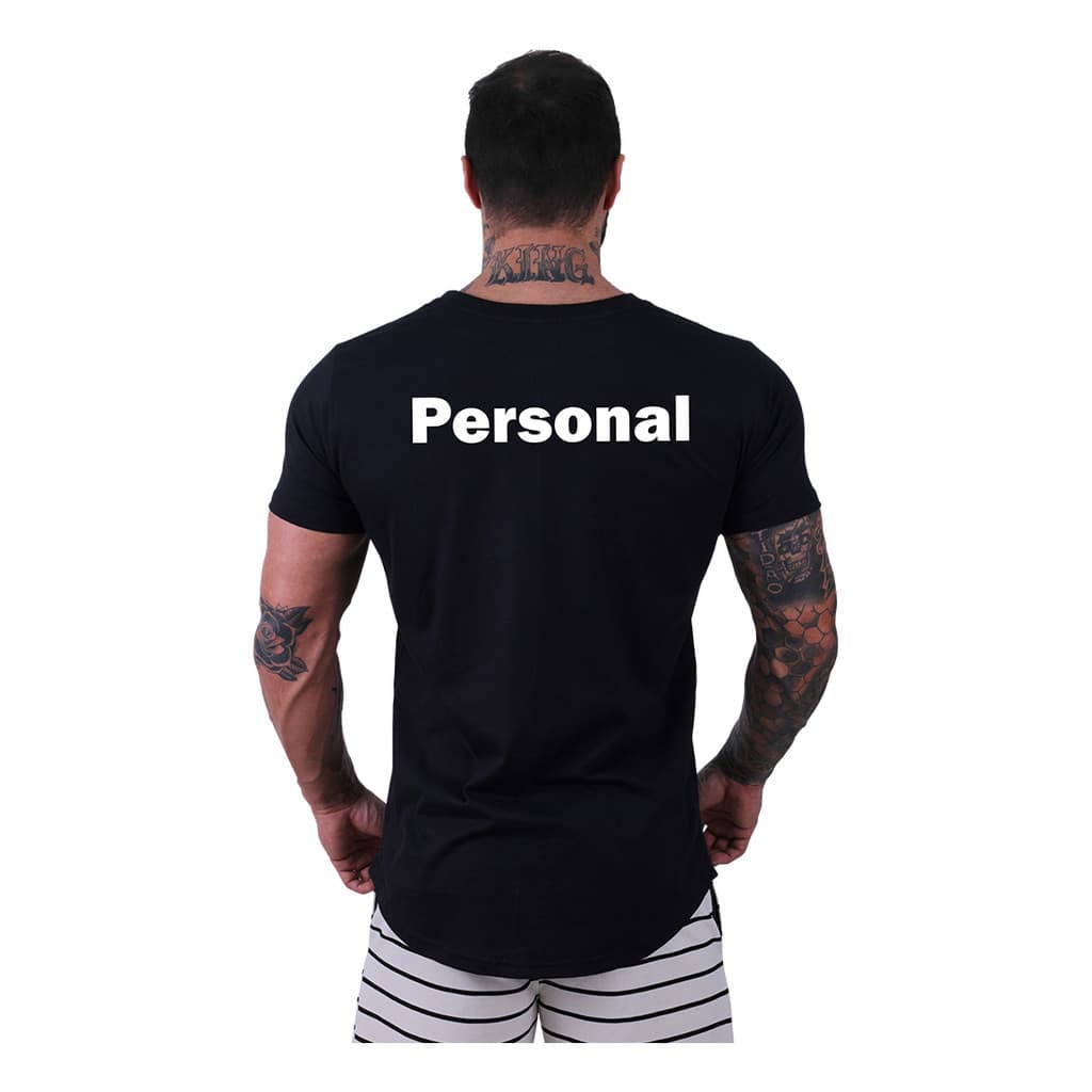 Camiseta Básica Estampada 100% Algodão Personal  Academia Top - Bt045