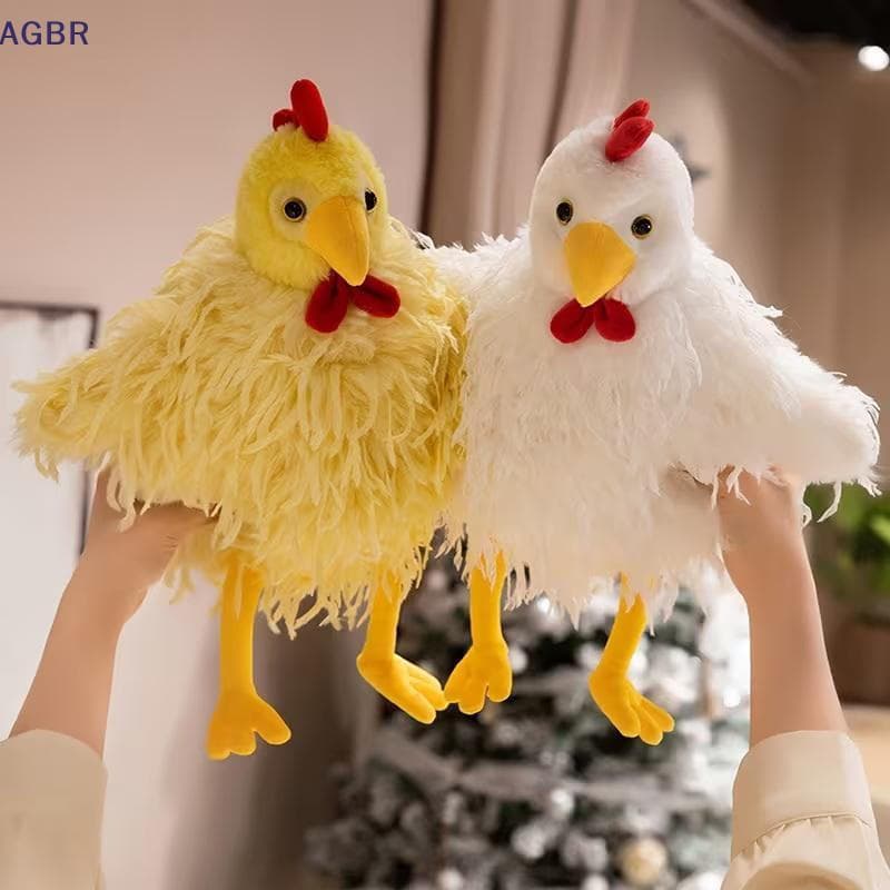 [AGBR] Brinquedo De Pelúcia Fofo De 28 Cm/11.02 Polegadas . Design De Galo Realista , Macio E Confortável Para Decoração