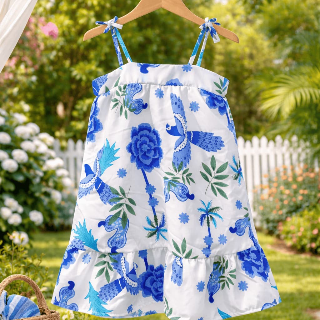 Vestido Femino Infantil Jardim Encantado