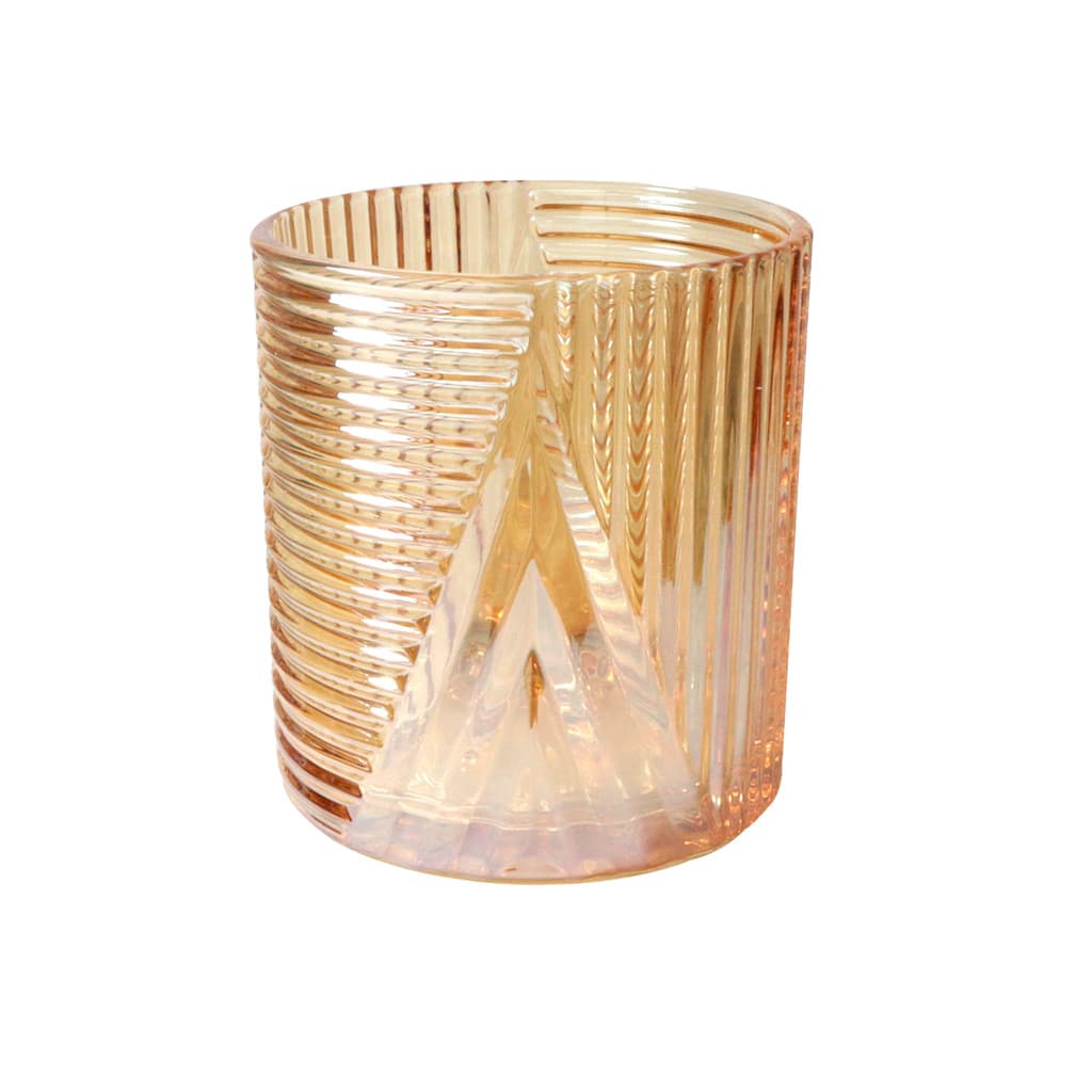 Conjunto Imperial com 6 copos em vidro âmbar com capacidade de 320ml