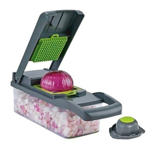 Kit Ralador Multifuncional Manual 16 Pecas Cortador Legumes Frutas Pratico Duravel