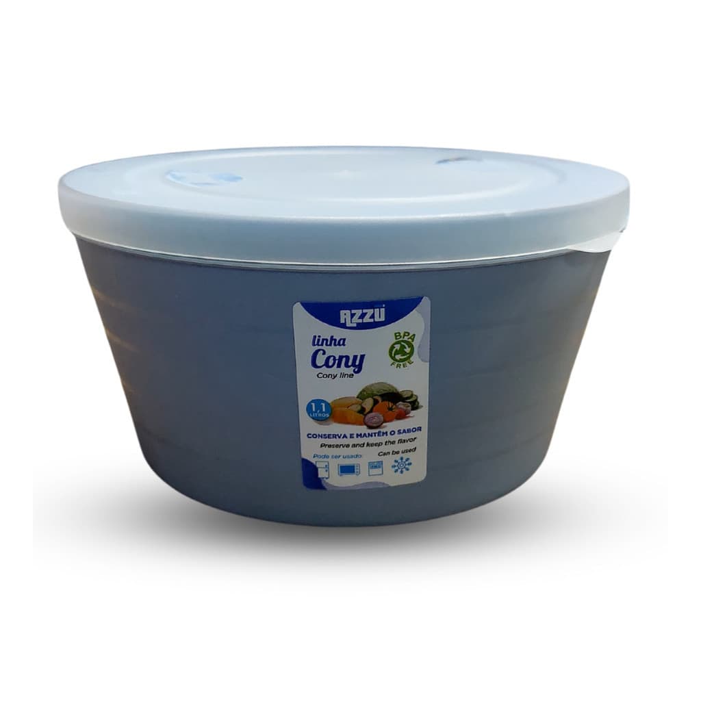 Organizador Cony 1100ml Cores Sortidas Ref. 6082 - Azzurro, Praticidade e Organização Compacta