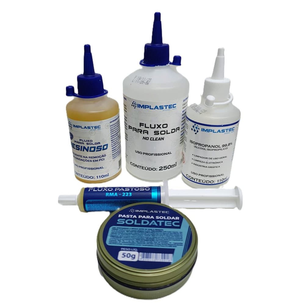 Kit Completo Soldagem Profissional Implastec + Limpeza