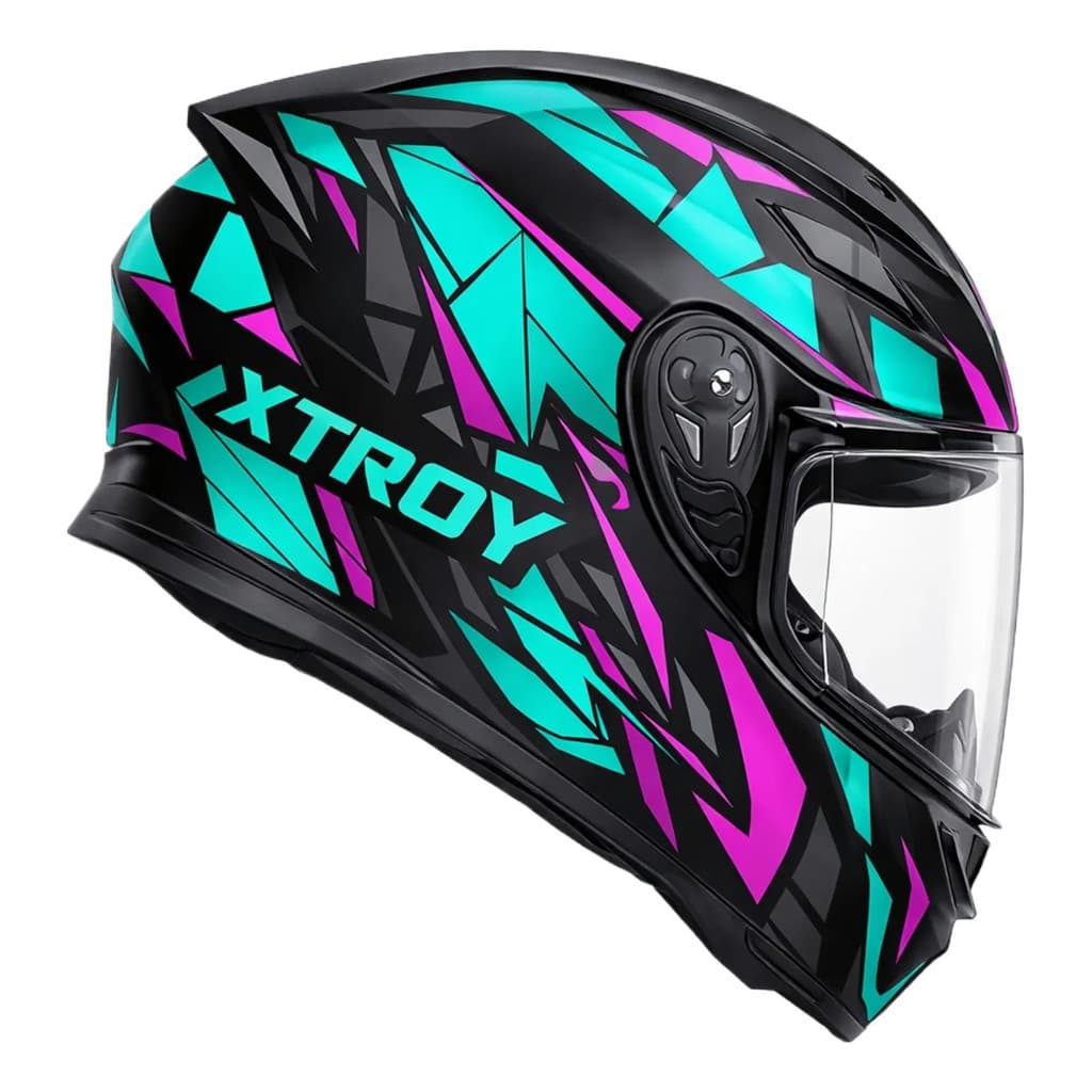 Capacete Xtroy Ff 526 Crazy Cristal Lançamento 2026 Moto