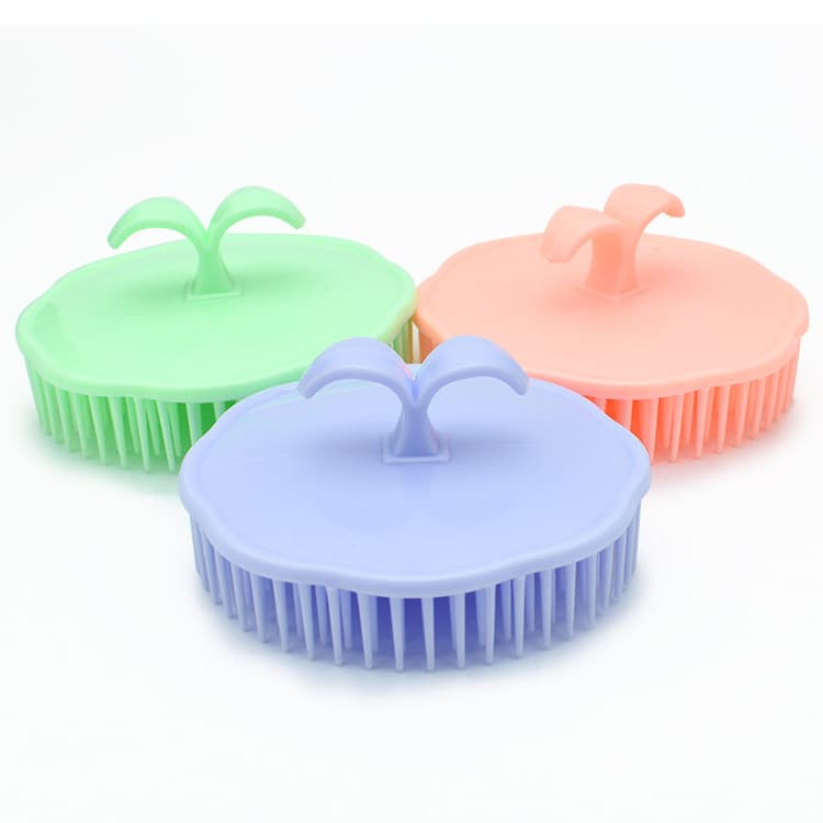Suprimentos de cabeleireiro escova de shampoo de Silicone Universal escova de massagem de banho escova de shampoo de lim
