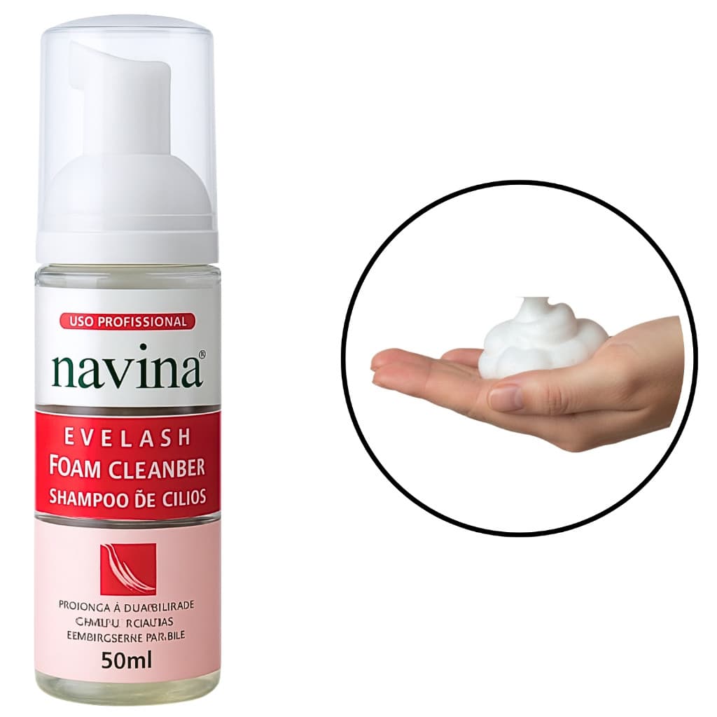 Shampoo Para Limpeza E Higienizador Cílios 50ml - Navina