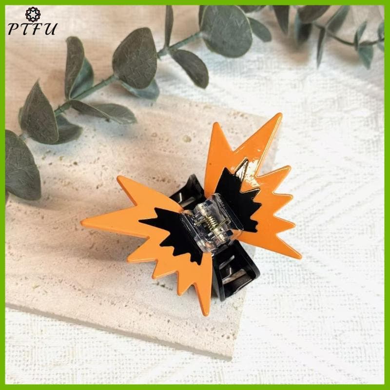 PTFU > Coreano Acrílico Emenda Borboleta Garra De Cabelo Para Meninas Elegante Contraste Cor Grampo Feminino Acessórios