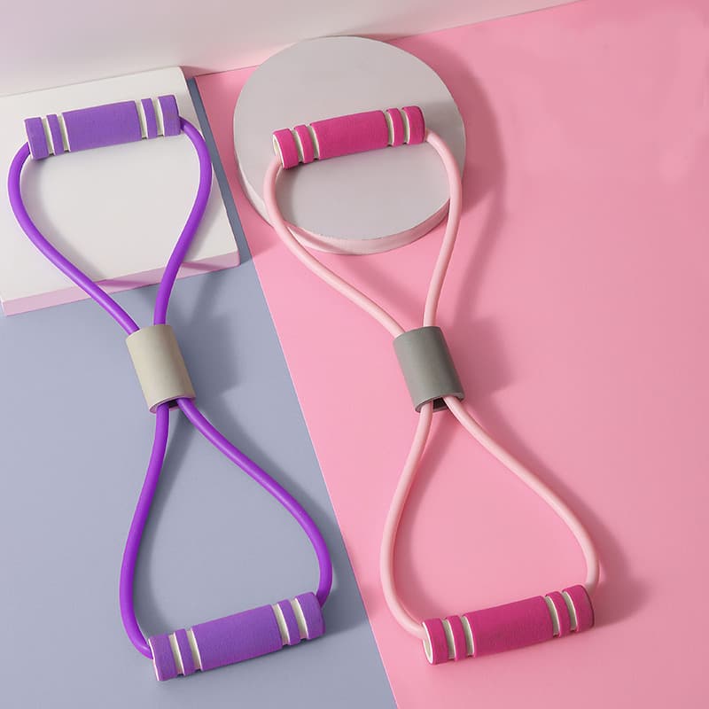 Elástico Extensor em 8 Faixa de Resistência para Malhar, Pilates e Fitness | para Academia e Treino