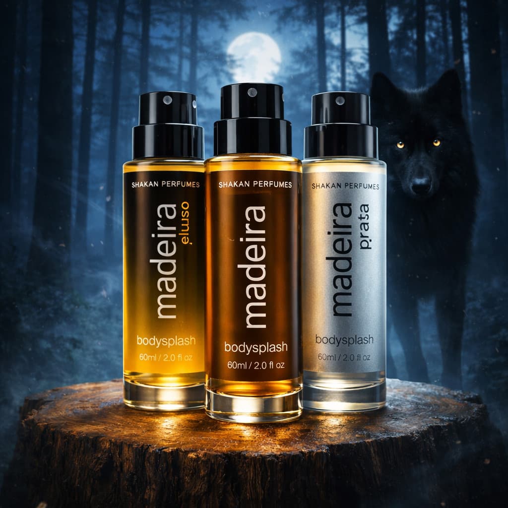 Kit 3 Bodysplash Masculino Amadeirado Gold Silver e Tradicional