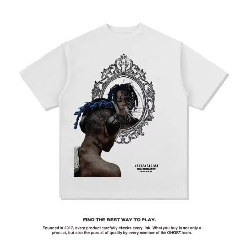 Camiseta xxtentacion Trap Hip-Hop Streetwear Drip USA Unissex Estampa Alta Qualidade
