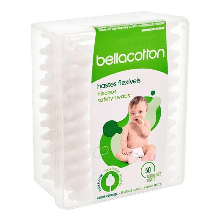 HASTES FLEXÍVEIS BELLA COTTON COM 50 UNIDADES BABY