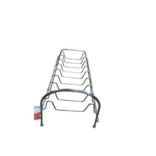Escorredor De Pratos Cromado 34cm Para 8 Pratos Resistente Compacto Cozinha