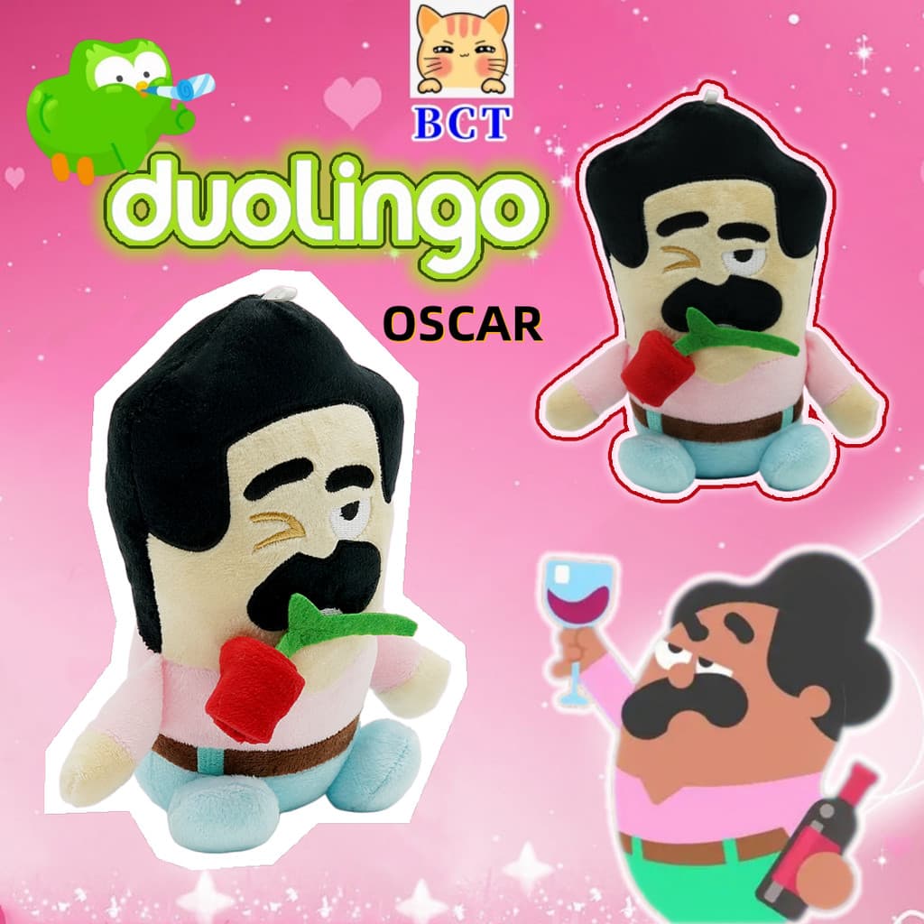 BCT ✨ Em Estoque Duolingo Duo Coruja Plushies Novo Oscar Boneca De Pelúcia Engraçado Buff Brinquedos Bonito Zari Lírio F