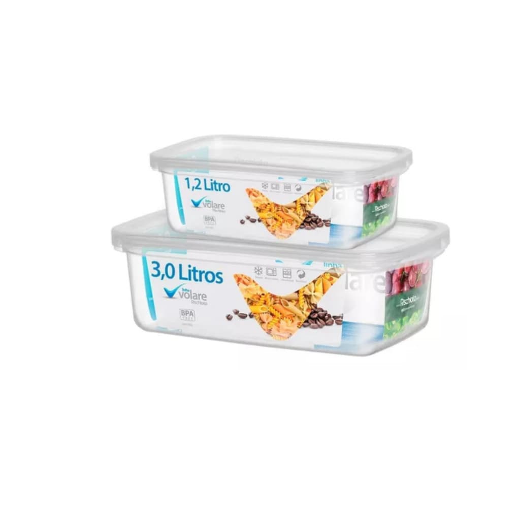 Kit Vasilha Pote Marmita Tampa Transparente 1,2l E 3l Medidas Presídio Rischioto Permitido CDP