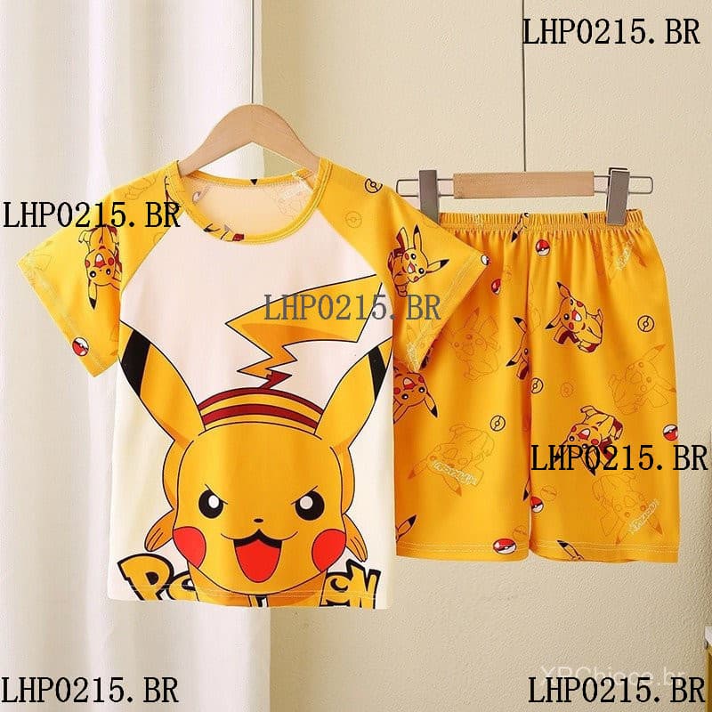 Pijamas infantis de 2 a 14 anos, meninos, verão, moda Casual, manga curta, roupa de dormir