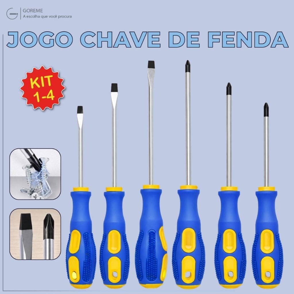 Conjunto De Chaves De Fenda Com Vários Formatos , Alta Durabilidade , Feito De Aço Cabo Resistente .