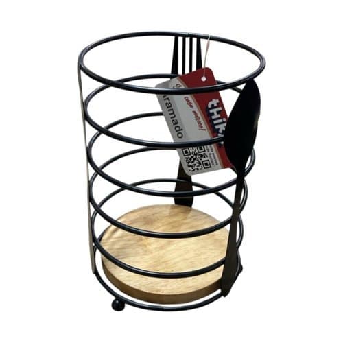 Suporte Decorativo Talheres Organizador Compacto 16cm Mesa Cozinha Portatil Elegante