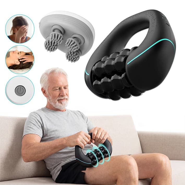 Rotação De 3 Velocidades Poderoso Massageador De Corpo Inteiro Recarregável Sem Fio Batida Relaxante Estresse