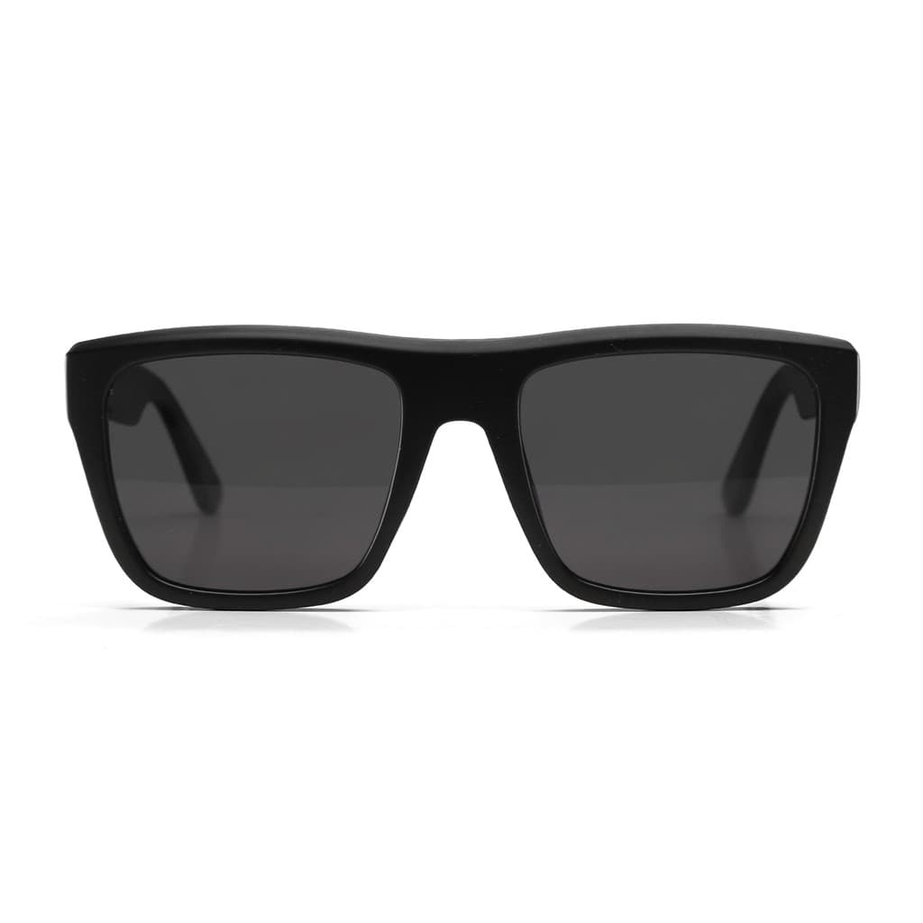 Óculos Qix Skate 06 de Sol Masculino Feminino Básico Preto Lente Escura Plástico