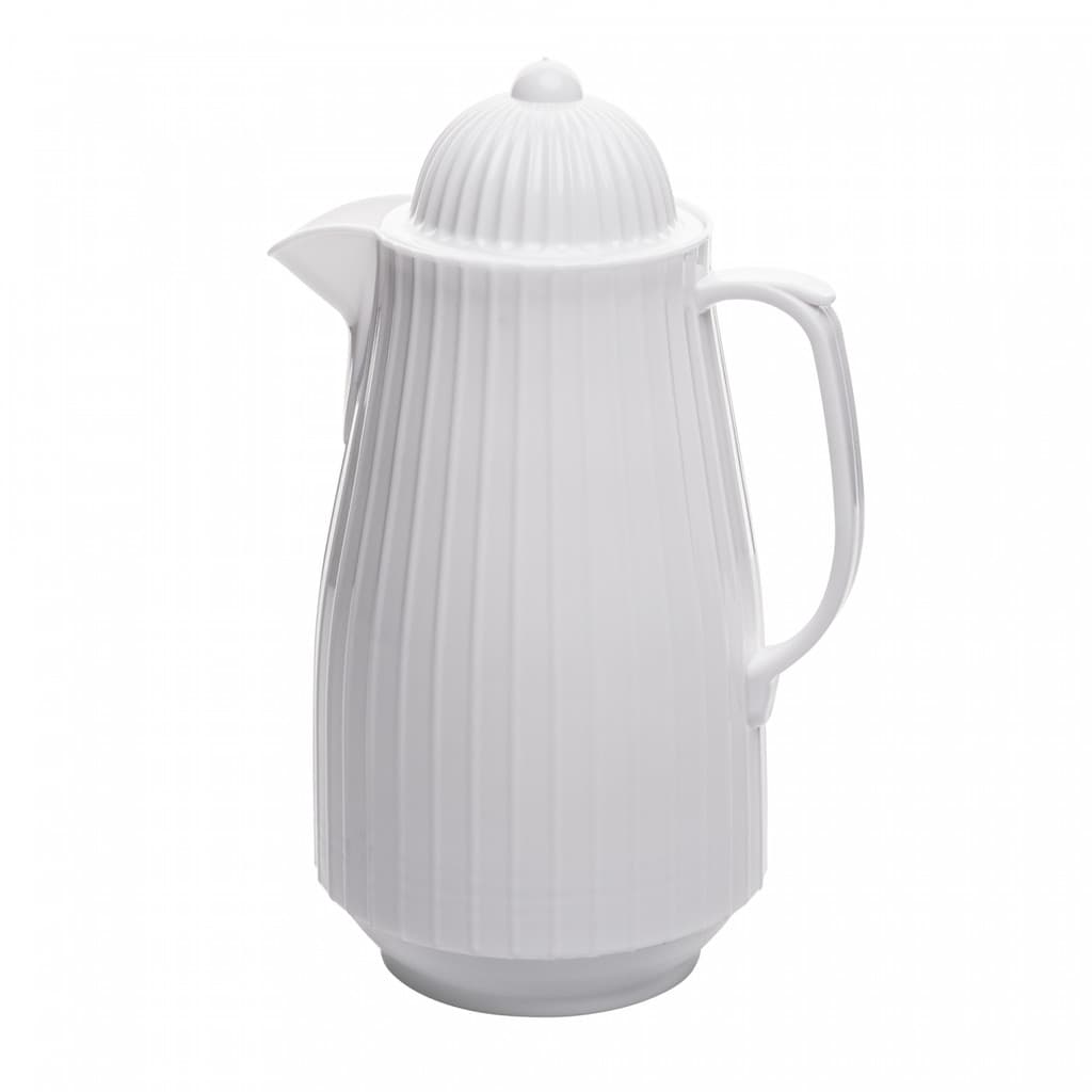 Garrafa Térmica de Plástico Mini Bambu Branca Lyor 400ml
