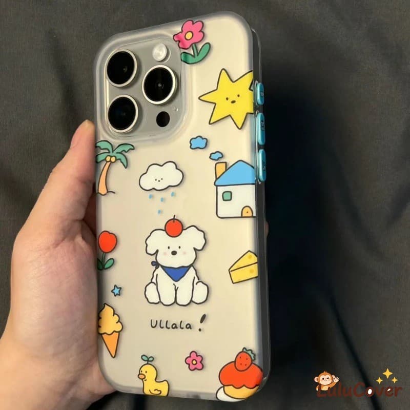 Capa De Cachorro Com Flores Fofas Para OPPO Find X9 Pro X8s Plus X8 X6 X5 X3 Lite F31 F27 X7 Ultra X2 Estética De Desenh