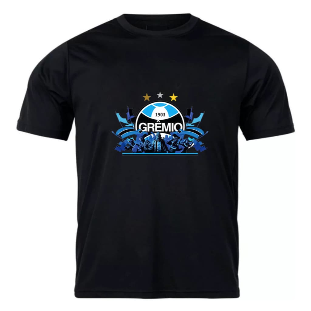 Camiseta Masculina 100% Algodão Fanaticos Do Grêmio Gola Redonda Ótima Qualidade