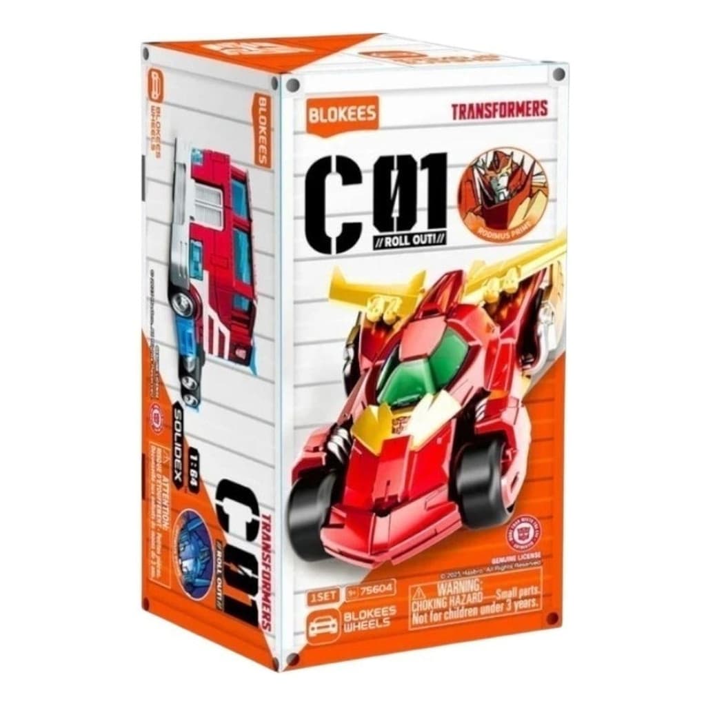 Boneco Blokees C01 Transformers Wheels  Roll Out Importado