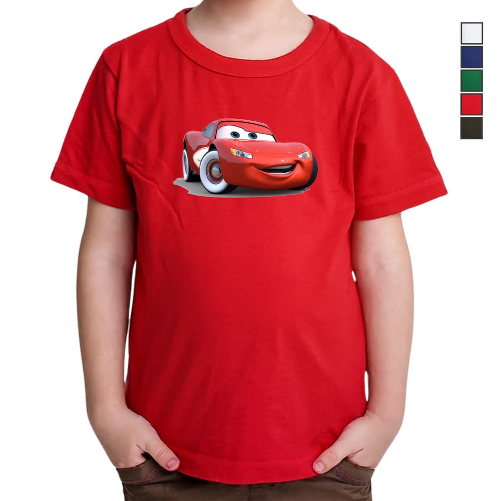 Camiseta Meninos Carros Infantil Estampa Divertida Camisa Criança Verão Volta as Aulas