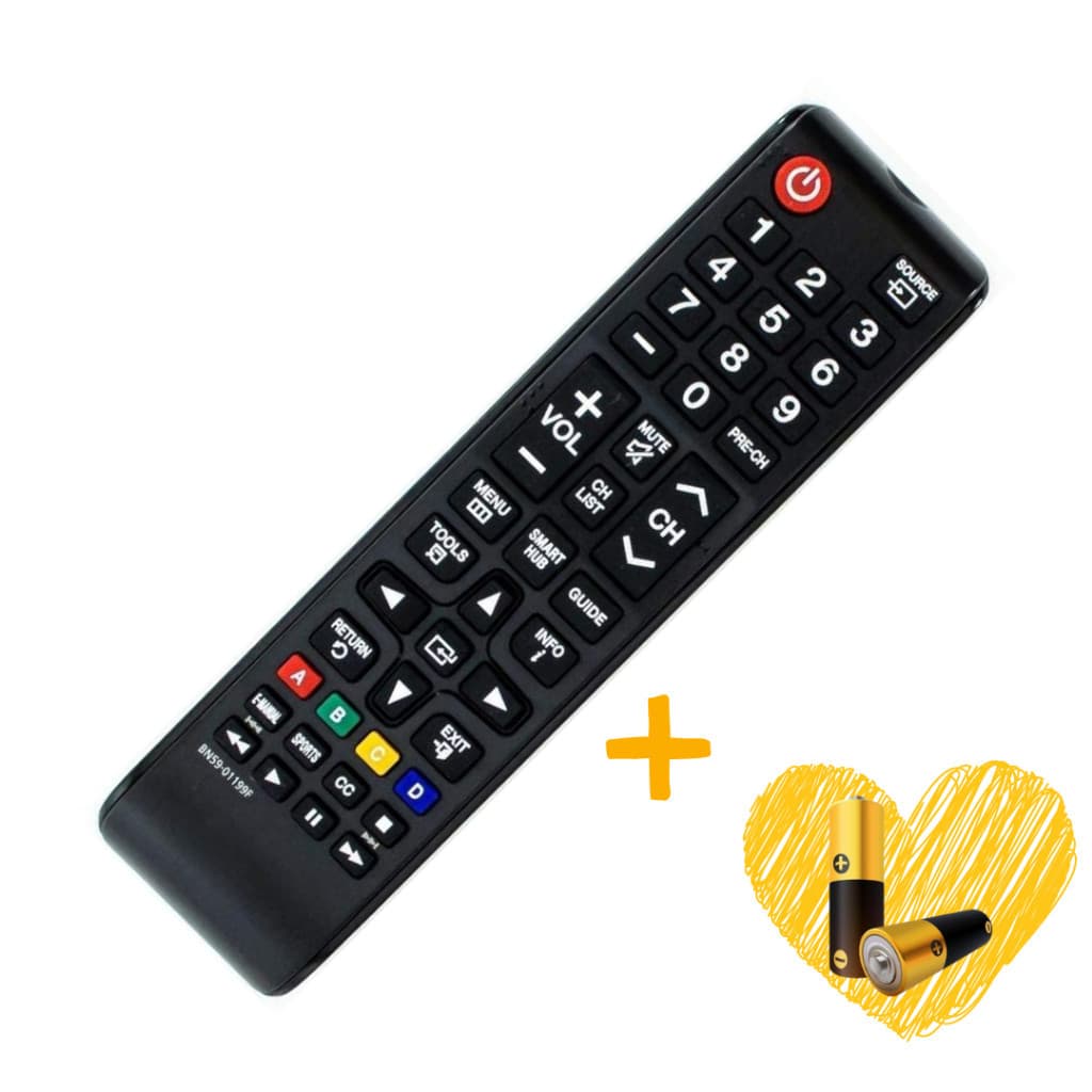 Controle Compatível com Samsung Todos os Modelos Hub Futebol | Compatível | Reposição | Com Pilhas