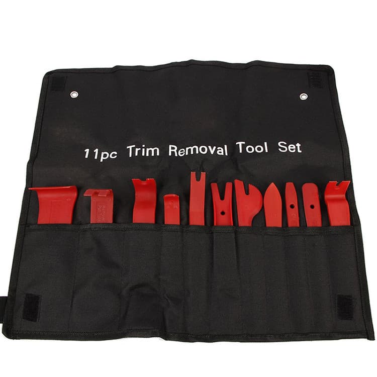 Kit de Espátulas de Nylon Automotivas 11 Peças – Ferramentas Profissionais com Estojo Organizador