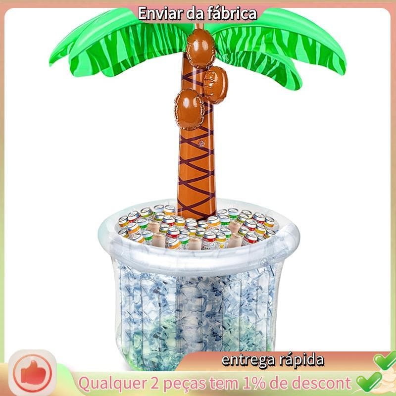Coqueiro Inflável Balde De Gelo De Coco Festa Piscina Decorações De