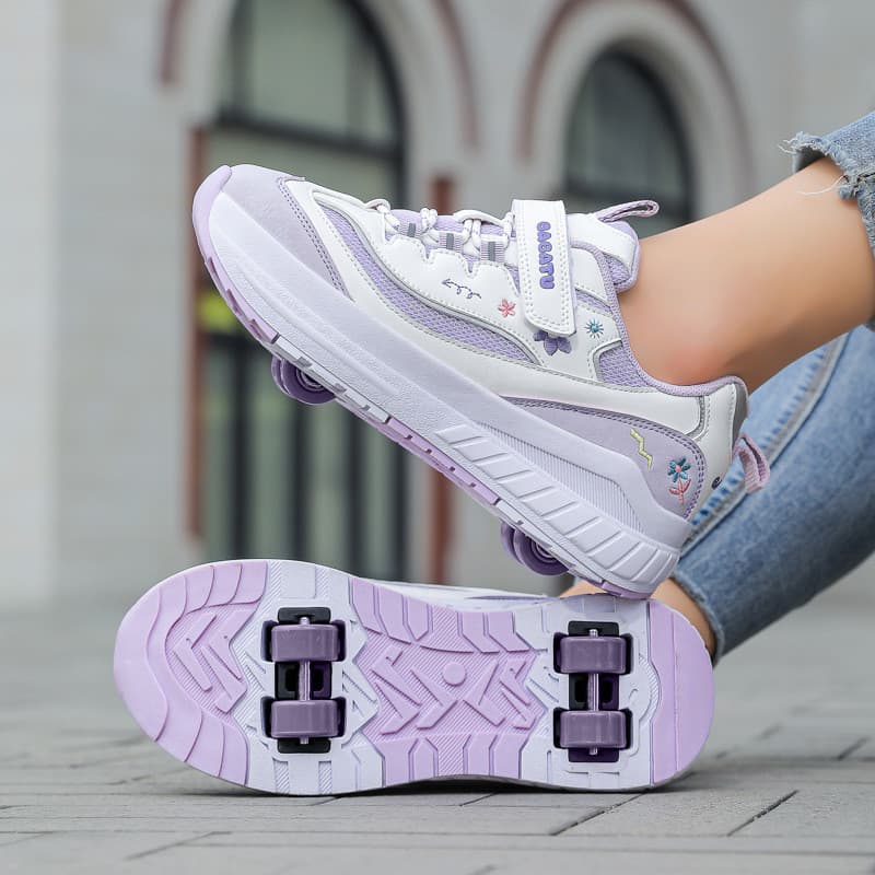 Novos Tênis de Corrida de Verão para Meninas, Patins de Malha Respirável, Patins Esportivos para Estudantes Femininas LZ